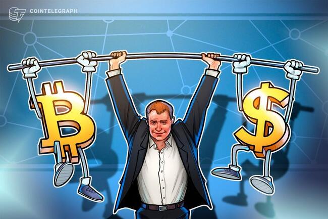 比特币 vs 美元（BTC/USD）：比特币逆势上涨，美股回调引发避险转移？