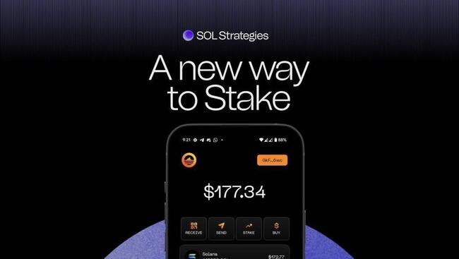 Sol Strategies Launches Orangefin Mobile App for Solana Staking with $500M Raise, No Seed Phrase, Zero Commission