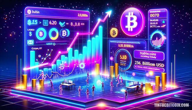 Chồng stablecoin 236 tỷ USD tăng mạnh, BTC chạm 100K?