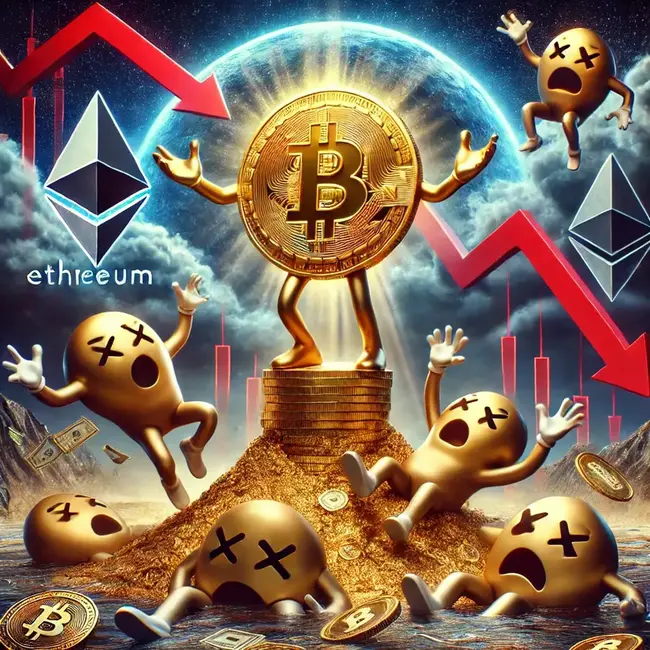 Investeerders vluchten naar Bitcoin na altcoin correctie