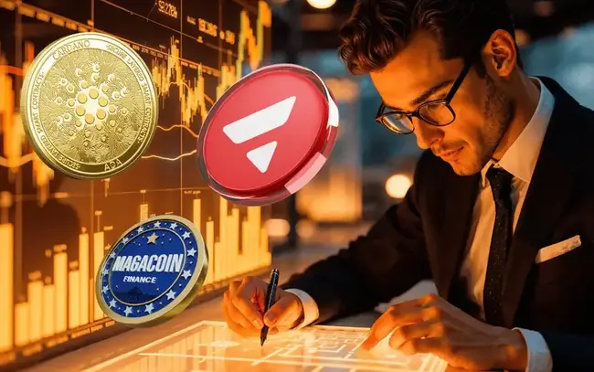 يكافح Cardano من أجل الحصول على الدعم ، في حين تعرض Magacoin Finance و Avalanche