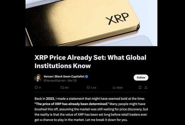 Analyytikko: XRP:n hinta on jo päätetty ja se on paljon