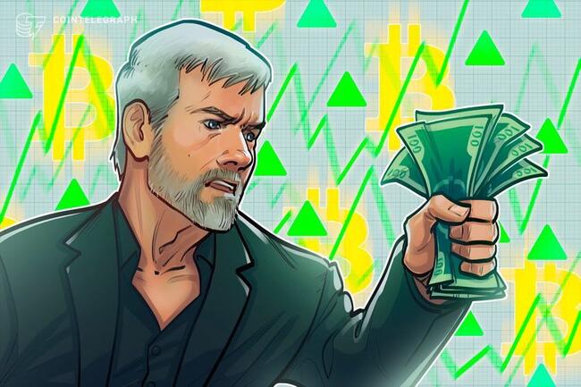 ストラテジーが追加ビットコイン購入示唆、ETF流入とクジラ買いで価格回復