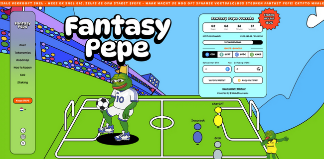 Fantasy Pepe: Memecoin met utility daagt PEPE uit terwijl de presale begint
