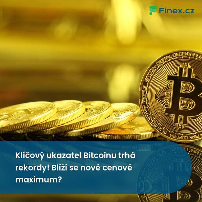 Klíčový ukazatel Bitcoinu trhá rekordy! Blíží se nové cenové maximum?