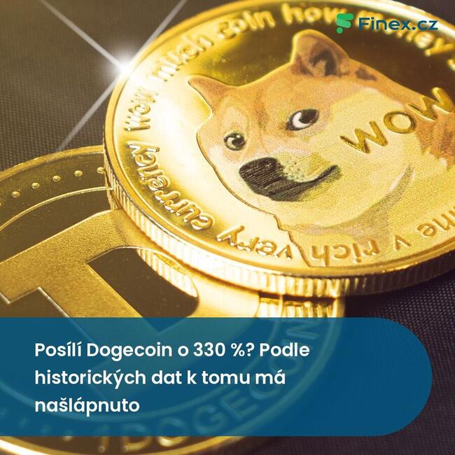 Posílí Dogecoin o 330 %? Podle historických dat k tomu má našlápnuto