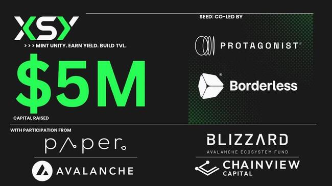 XSY lance l’unité numérique synthétique Dollar Unity ($UTY) sur la blockchain Avalanche, lève 5 millions de dollars en financement pour faire avancer l’infrastructure DeFi