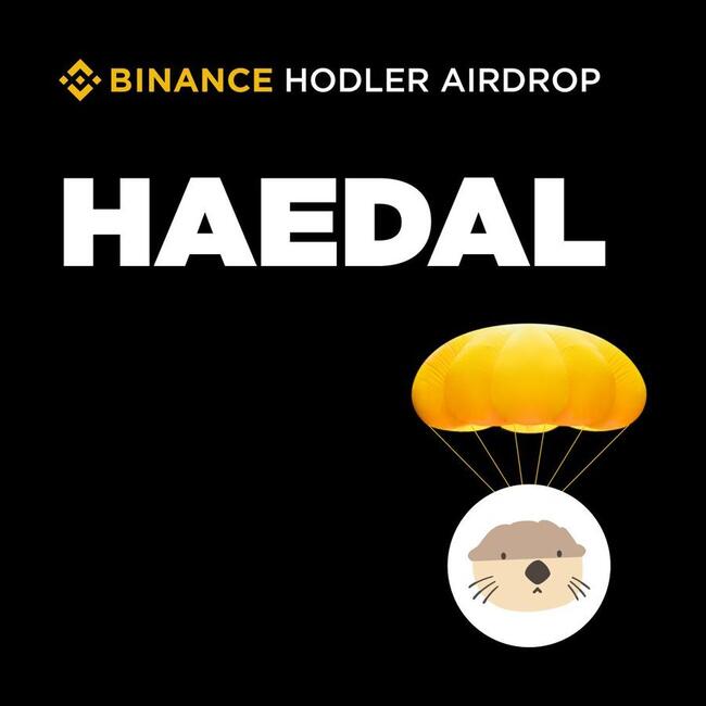 Binance introduce Haedal Protocol (HAEDAL) – Al 19-lea proiect pe portalul HODLer Airdrops