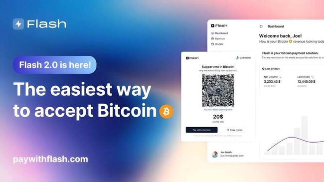 Flash 2.0 – Самый простой способ принимать платежи в Bitcoin