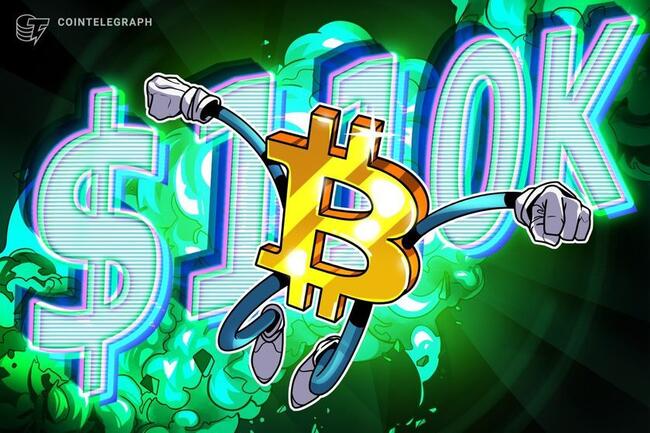 Bitcoin continua il suo rally superando per la prima volta i $110K