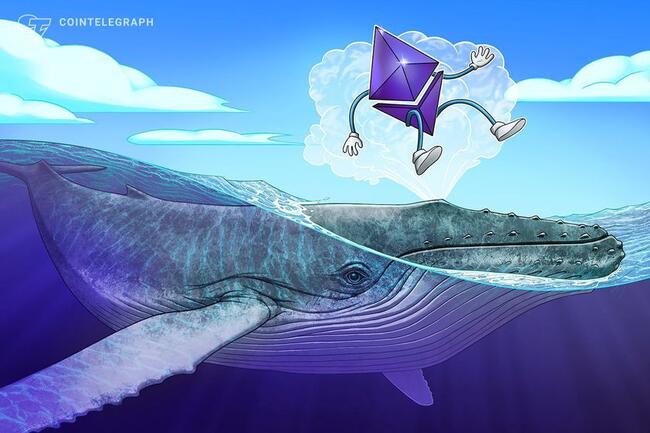 Whale buys back ETH holdings after losing $2.67M by selling early