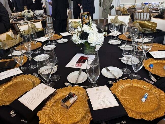 Trump Gala Dinner Saw President Wine And Dine Top Memecoin Holders As Protestors Flashed 'Don The Con' Signs — Exclusive