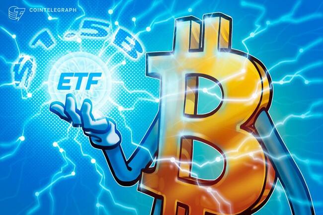 Bitcoin ETF statunitensi sfiorano un mese da record grazie a $1,5 miliardi di afflussi in due giorni