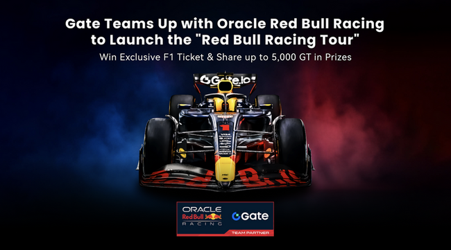 Gate Teams Up with Oracle Red Bull Racing to Launch the “Red Bull Racing Tour”: Win Exclusive F1 Ticket & Share up to 5,000 GT in Prizes