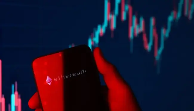 Ethereum fondsen kleuren rood na recordreeks van 19 dagen 