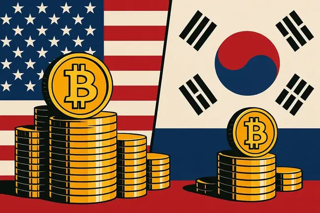 2025년 미국 상장사 비트코인 80만 개 보유…한국 상장사 보유는 0.1% 수준
