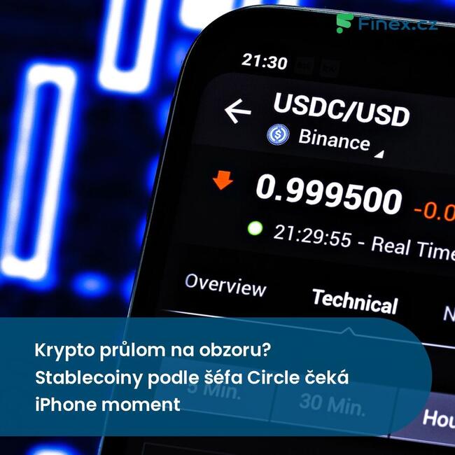 Krypto průlom na obzoru? Stablecoiny podle šéfa Circle čeká iPhone moment