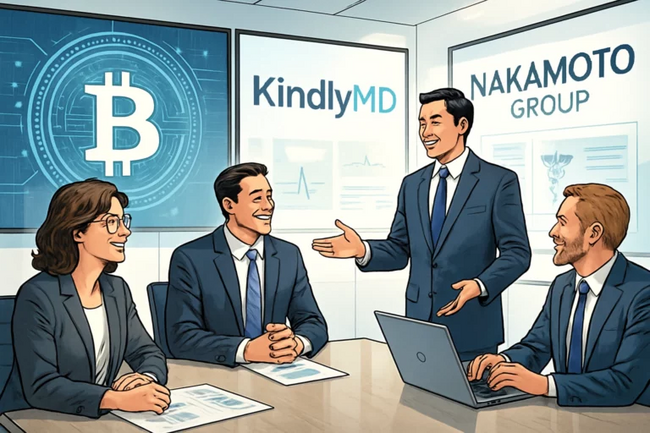 Nakamoto合作醫療公司KindlyMD加倉比特幣5,150萬美元，NAKA今年已漲近十倍