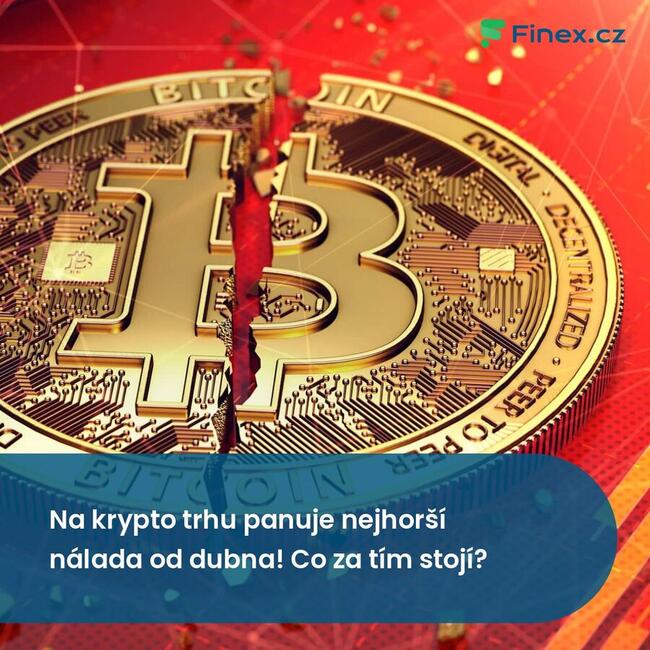 Na krypto trhu panuje nejhorší nálada od dubna! Co za tím stojí?