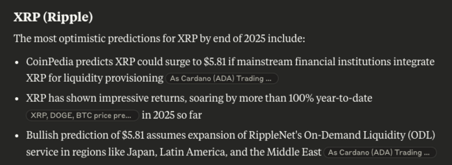 XRP, Solana ja Cardano – Claude AI -ennuste vuodelle 2025