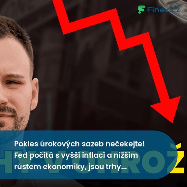 Pokles úrokových sazeb nečekejte! Fed počítá s vyšší inflací a nižším růstem ekonomiky, jsou trhy ohroženy?