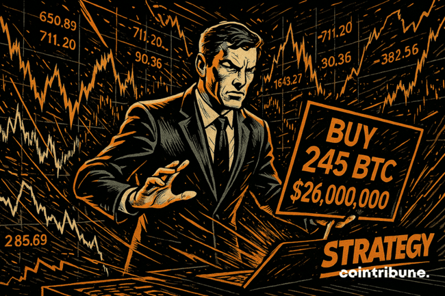 Bitcoin Dips, Strategy Buys Big: $26M Spent on 245 BTC