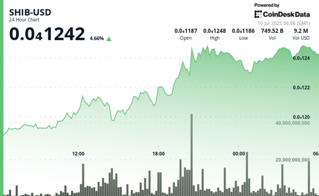 Shiba Inu rompe il pattern a triangolo contro Bitcoin, ma appare debole rispetto a Dogecoin