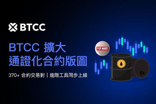 BTCC 擴展通證化合約產品版圖，強化多元資產交易與進階分析功能