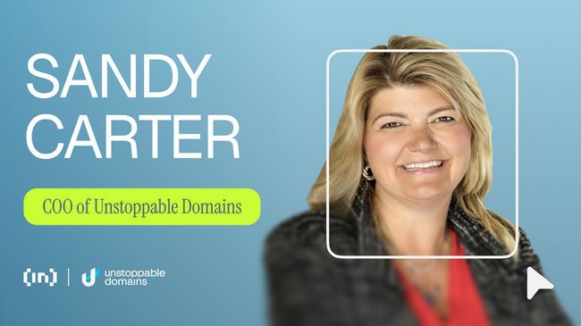 Sandy Carter: Web2 und Web3 verbinden – Die Zukunft der Domains mit Unstoppable Domains