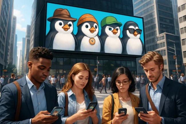 胖企鵝Pudgy Penguins洗版加密朋友圈：一場幣圈精英文化勝利