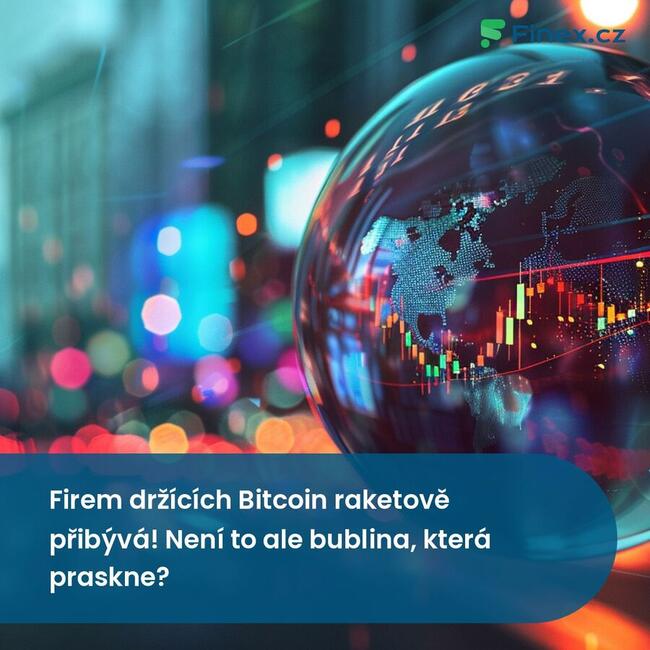 Firem držících Bitcoin raketově přibývá! Není to ale bublina, která praskne?