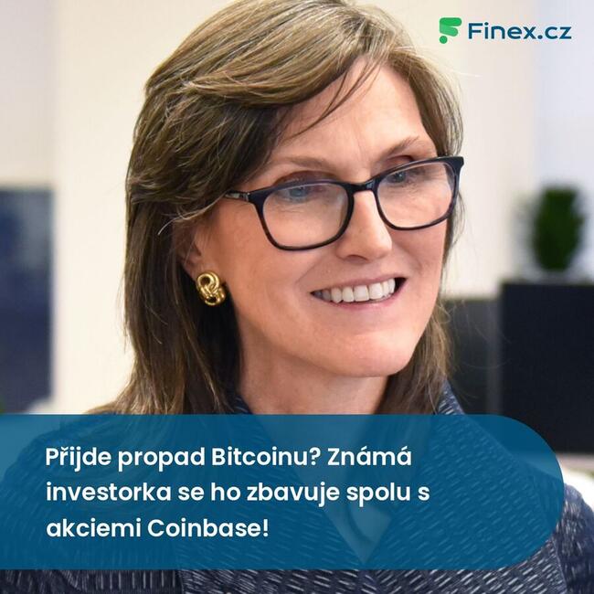 Přijde propad Bitcoinu? Známá investorka se ho zbavuje spolu s akciemi Coinbase!