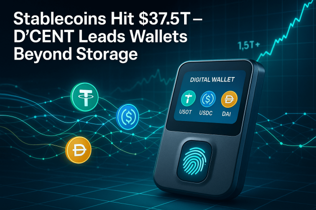 Stablecoins Hit $37.5T: How Stablecoins Are Turning Wallets Like D’CENT Into Action Hubs