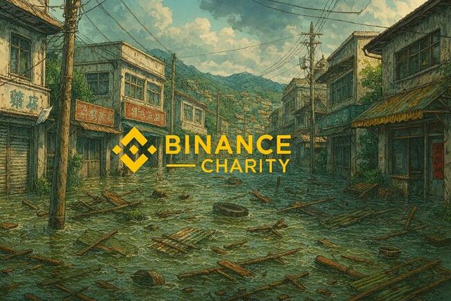 幣安慈善將對「臺灣南部淹水受災戶」空投價值120萬美元的BNB