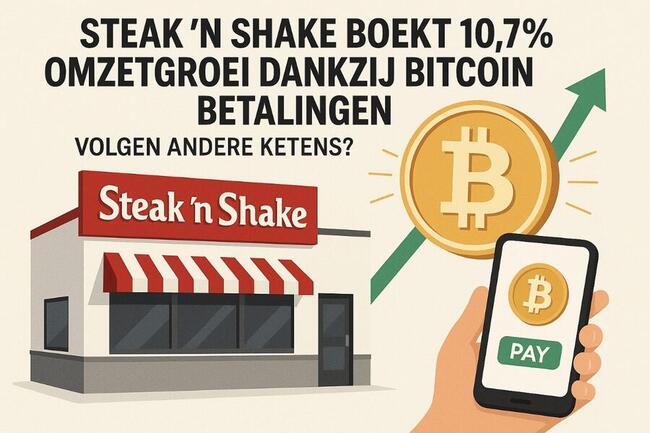 Steak ‘n Shake boekt 10,7% omzetgroei dankzij Bitcoin betalingen – volgen andereketens?