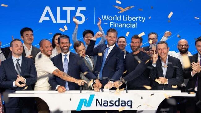 Эрик Трамп и команда Alt5 Sigma звонят в колокол открытия Nasdaq