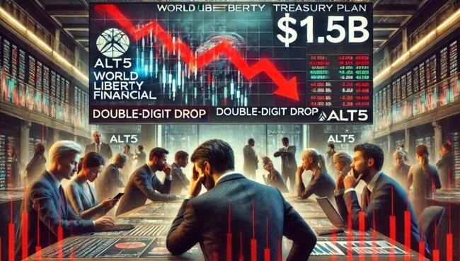ALT5’s $1.5B World Liberty Financial Treasury Plan Sparks Double-Digit Share Decline