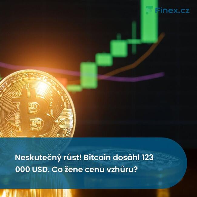 Neskutečný růst! Bitcoin dosáhl 123 000 USD. Co žene cenu vzhůru?