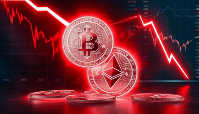 R$ 5 bilhões são liquidados do mercado cripto com queda do Bitcoin e Ethereum