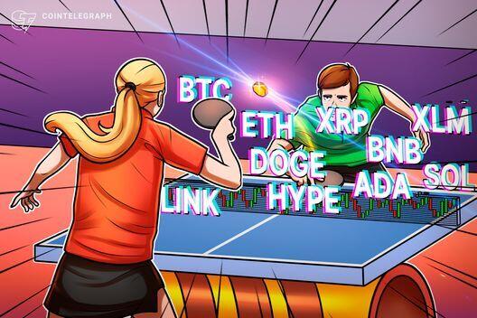 Predicciones de precios al 15/8: BTC, ETH, XRP, BNB, SOL, DOGE, ADA, LINK, HYPE, XLM