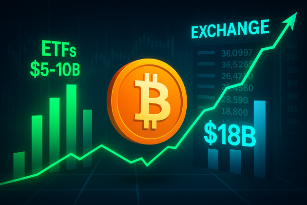 Are ETFs Taking Over Bitcoin Trading Volume? Data Says No