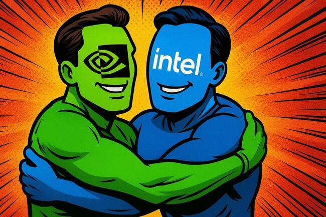輝達宣佈50億美元投資英特爾、雙方就晶片設計達成合作，Intel盤前大漲30%