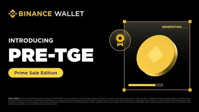 Noua vânzare pre-TGE de pe Binance Wallet îți permite să cumperi tokeni înaintea tuturor