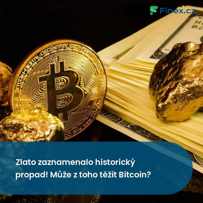 Zlato zaznamenalo historický propad! Může z toho těžit Bitcoin?