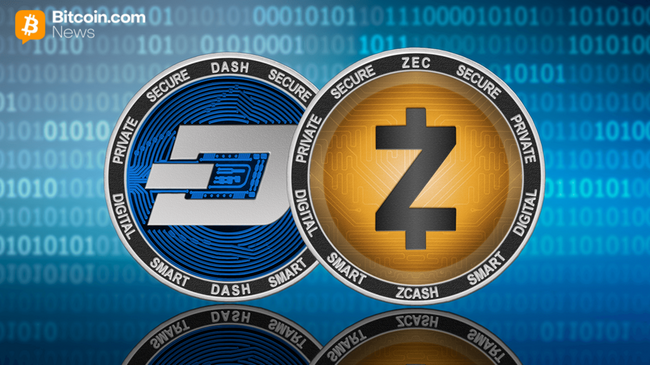 ZEC und DASH führen die Rallye der Privacy-Coins an, da die Marktkapitalisierung des Sektors um 8% auf 26,6 Milliarden Dollar steigt.