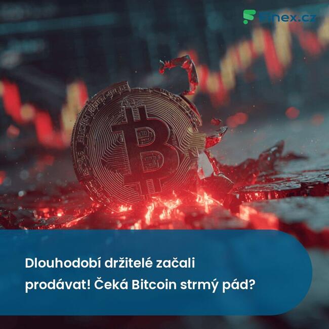 Dlouhodobí držitelé začali prodávat! Čeká Bitcoin strmý pád?