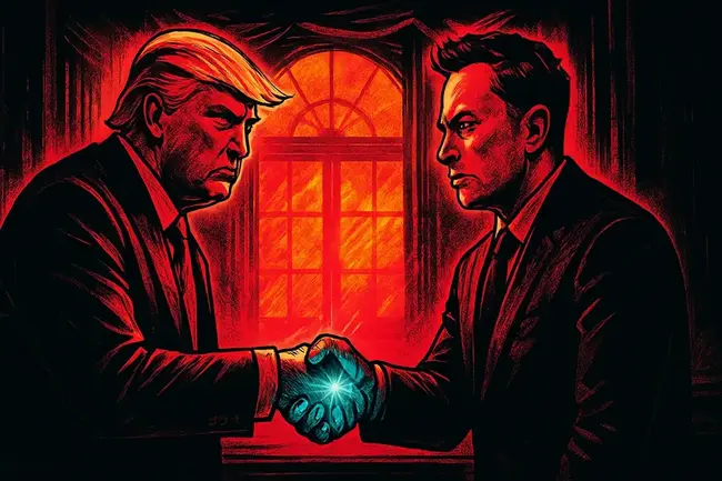 馬斯克重返白宮「握手和好川普」，與提姆庫克、C羅納度、黃仁勳共赴宴會