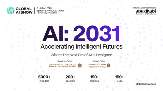 Groupe VAP en association avec Abu Dhabi Convention and Exhibition Bureau est prêt à accueillir tous les futuristes de l’IA au Global AI Show à Abu Dhabi, les 8 et 9 décembre 2025