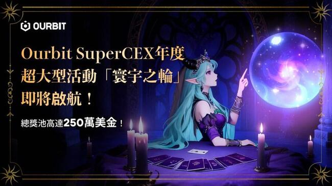 Ourbit SuperCEX 年度超大型活動「寰宇之輪」即將啟航！總獎池高達 250 萬美金！