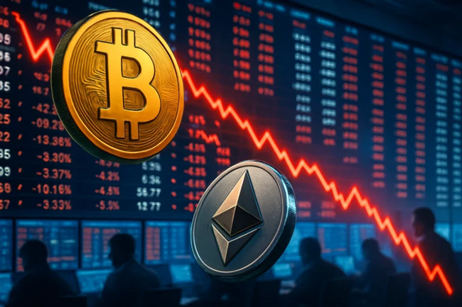 比特幣跌破8.7萬美元、以太坊失守$3000！1011內幕巨鯨浮虧4000萬鎂，麻吉大哥ETH多單七成被清算